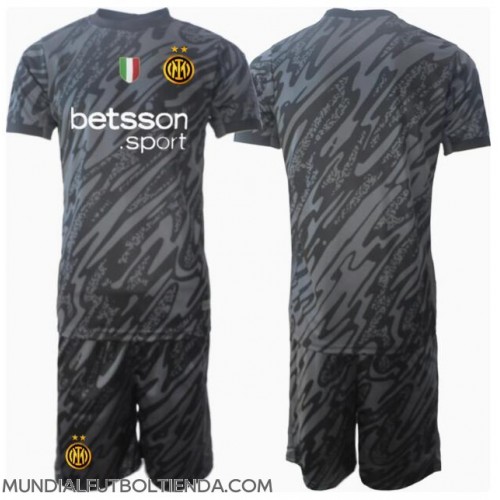 Camiseta Inter Milan Portero Tercera Equipación Replica 2024-25 para niños mangas cortas (+ Pantalones cortos)